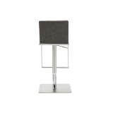 Whiteline Modern Living Clay Barstool - Grey - Rear