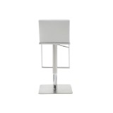 Whiteline Modern Living Clay Barstool - White - Rear