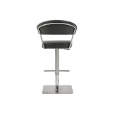 Whiteline Modern Living Maureen Barstool - Dark Grey - Rear