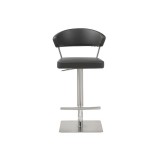 Whiteline Modern Living Maureen Barstool - Dark Grey - Front