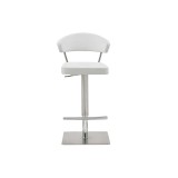 Whiteline Modern Living Maureen Barstool - White - Front