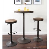 LumiSource Dakota Bar Table - Antique