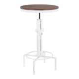 LumiSource Hydra Bar Table - Vintage White