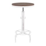 LumiSource Hydra Bar Table - Vintage White