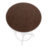LumiSource Hydra Bar Table - Vintage White