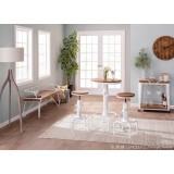 LumiSource Hydra Bar Table - Vintage White