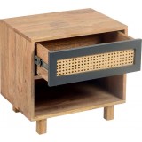 Ashton Nightstand - Top Angled with Drawer Opened