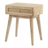 Moe's Home Collection Reed Side Table Natural - Angled View