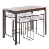 LumiSource Fuji Counter Set - White - Perspective