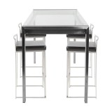 LumiSource Fuji Counter Set - Black - Side