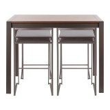 LumiSource Fuji Counter Set - Brown - Front