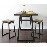 LumiSource Geo Counter Set - Black + Brown - Lifestyle