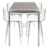 LumiSource Mason Counter Set - Walnut + White