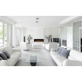 Amantii 50" Unit - 10 5/8" In Depth 3 Sided Glass Fireplace - Lifestyle