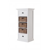 Novo Solo Halifax Grand Storage Unit With Basket Set - Angled