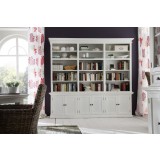 Nova Solo HALIFAX Triple Bay Hutch Bookcase - Lifestyle