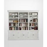 Nova Solo HALIFAX Triple Bay Hutch Bookcase - No Background