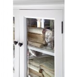 Nova Solo Halifax Pantry with Eight Doors- Front Glass Close up
