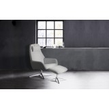 Camillo Chair With Footrest In Balder Congac Leather - Lifestyle