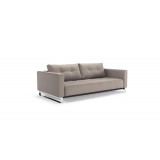 Cassius D.E.L. Sofa With Chrome Legs in Classic Medium Gray Fabric - 