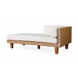 Catalina Right Arm Chaise in Fawn - Angled