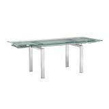 FROSTY Extendable Glass Dining Table