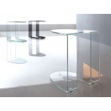 LIDO Clear Glass End Table