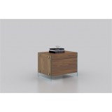 Casabianca Il Vetro Nightstand / End Table - Angled Lifestyle