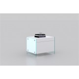 Casabianca Il Vetro Nightstand / End Table - Angled Lifestyle 2