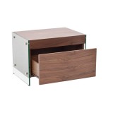 Casabianca Il Vetro Nightstand / End Table - Drawer Opened