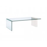 BUONO White Lacquer Coffee Table - Angled
