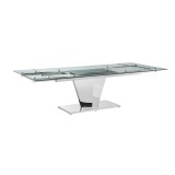 Casabianca Diamond Dining Table - Angled Extended