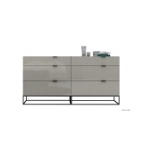 Casabianca Vizzione Tall Dresser/Nightstand - Front with Drawers Opened
