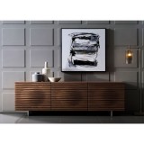 MOON Walnut Veneer Entertainment Center - Lifestyle