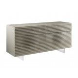 MOON High Gloss Gray Dresser - Angled