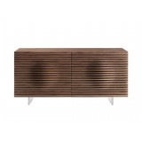 MOON High Gloss Walnut Dresser - Front