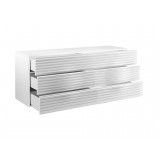 MOON White Dresser - Drawers Opened