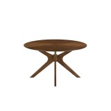 Casabianca WELLS Dining Table In Walnut Veneer - White BG