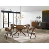 Casabianca WELLS Dining Table In Walnut Veneer - Lifestyle 1