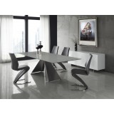 BOULEVARD Dark Gray Eco-leather Dining Chair - Lifestyle