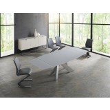 BOULEVARD White Eco-leather Dining Chair - Lifestyle
