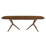 Casabianca CALICO Dining Table In Walnut Veneer - Front