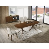 Casabianca CALICO Dining Table In Walnut Veneer - Lifestyle