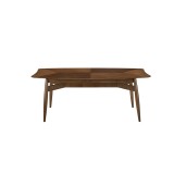 Casabianca BENTLEY Dining Table In Walnut Veneer - Front