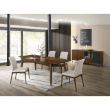 Casabianca BENTLEY Dining Table In Walnut Veneer - Lifestyle 2