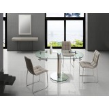 LEANDRO Light Gray Dining Chair - Lifestyle