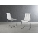 LEANDRO White Dining Chair - Lifestyle
