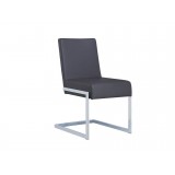 FONTANA Brown Eco-leather Dining Chair