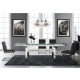 FONTANA Brown Eco-leather Dining Chair - Lifestyle