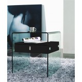  Casabianca Bari Nightstand / End Table - Angled View - White